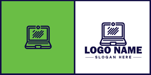 Laptop icon Laptop Repair website design logo