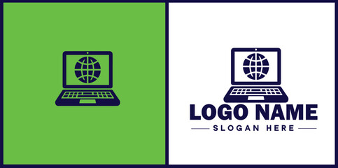 Laptop icon Laptop Repair website design logo