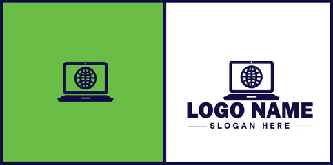 Laptop icon Laptop Repair website design logo