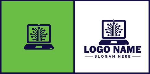 Laptop icon Laptop Repair website design logo