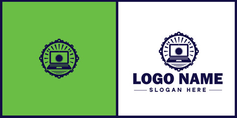 Laptop icon Laptop Repair website design logo