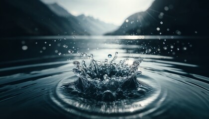 A Drop of Water Submerged in Water