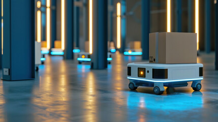 A robotic system for the storage and picking of boxes in a warehouse