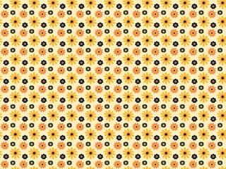 A vector pattern of Scandinavian style flowers is ideal as a background for cards or as gift wrapping paper