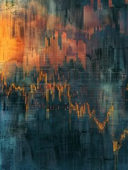 The abstract of a stock market investment trading chart background is a visual representation of the ever-changing global economy. hyper realistic 