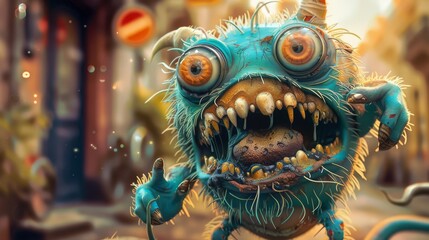 Fototapeta premium cartoon monster