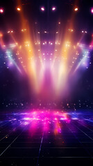 Vibrant stage background