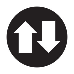 up and down arrows icon vector