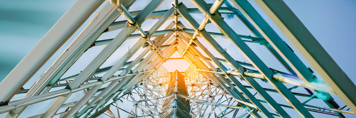 sunlight in the center of a tower superstructure on sky design