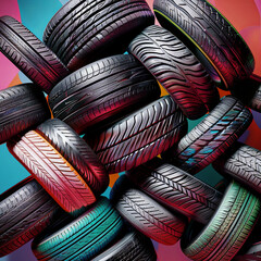 The colorful photorealistic image captures intricate details, exuding beauty and artistic skill.