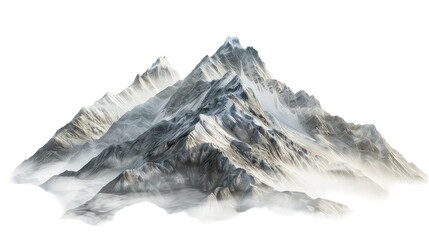 Obraz premium Realistic Mountains on transparent background