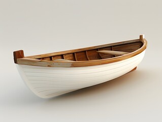  3d boat model, concept travel 