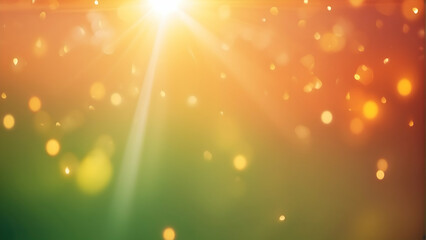 This image captures the beauty of light bokeh, creating a warm, abstract background with soft focus and glowing light spots