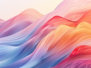 Obraz premium Soft gradients and flowing lines evoke a sense of deep introspection and mindfulness 