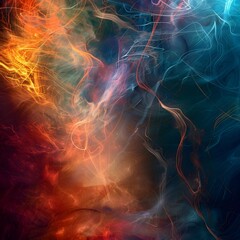 Abstract Image with Luminescent Effect and Glowing Look