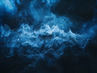 Obraz premium Abstract Blue Dust mountains