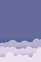 sky and cloud background, blue background, vector illustration, cloud background.	