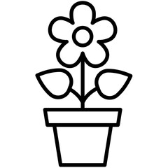 Gardening black outline Icon Pack