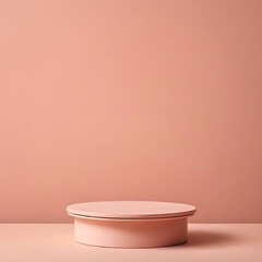 Product platform - pink podium on a pink background.