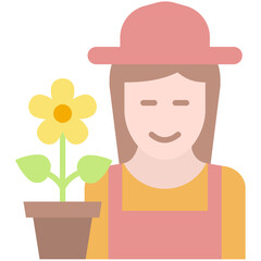 Gardening And Farming Colored Icon sets