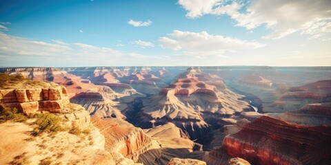 Breathtaking Panoramic View of Vast Canyon Landscape