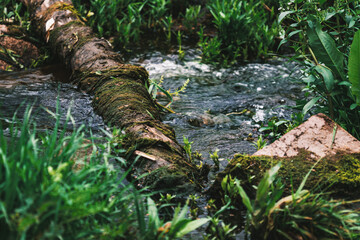 flowing water