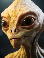 Alien Creature Close-Up Portrait