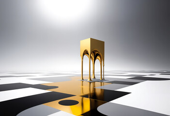 Golden Gateway, A Surreal Intersection of Elegance and Geometry