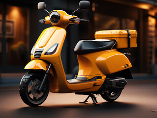 Delivery Scooter 3d render