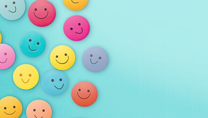 Happy Vibes Only: Bright and Colorful Emoji Background Spreads Smiles