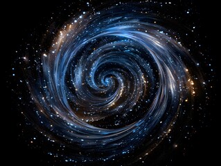 Obraz premium Star Vortex Art Dynamic Cosmic Dance of Stars and Galaxies
