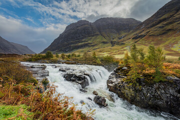 Landscape image of Glenn Coe, Scotland. 