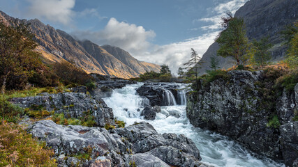 Landscape image of Glenn Coe, Scotland. 