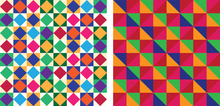 Phulkari Pattern, Indian Kurtis Digital Print, Design. Geometric Pattern. Phulkari In Pakistan and Digital designed motif and kalamkari design, Textile Clothing 