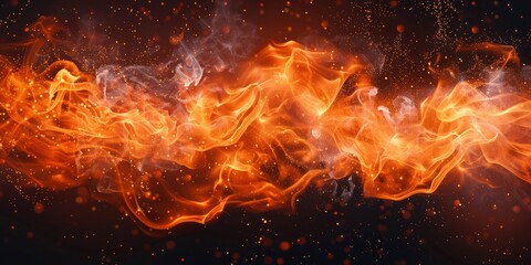 fire effect flame texture on transparent background