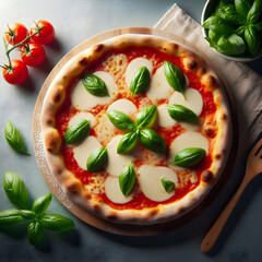 Gourmet Margherita Pizza, A Symphony of Freshness and Flavor