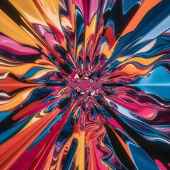 abstract colorful background with flowers