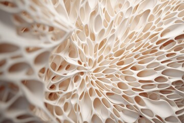 Intricate Organic White Structure