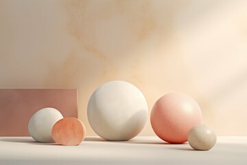 Pastel Spheres Abstract Art
