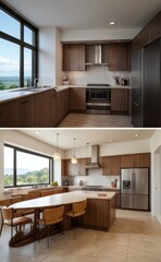 modern kitchen interior