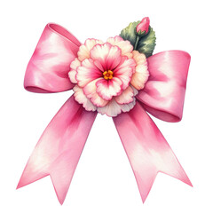 Pink Coquette Tie Bow Clipart