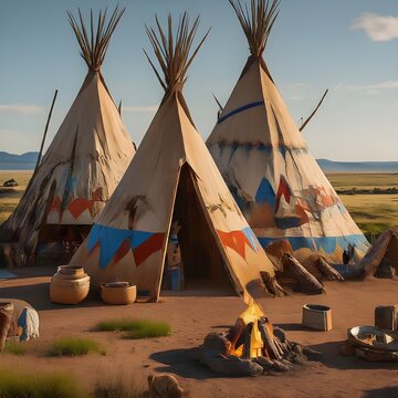 Native American village