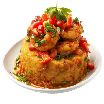 Mofongo, transparent background, isolated image, generative AI