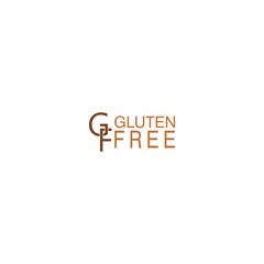 GF gluten free icon isolated on white background