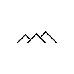 Roof simple icon isolated on white background