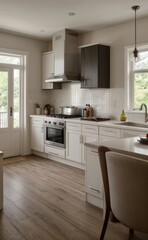 modern kitchen interior