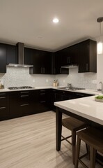 modern kitchen interior