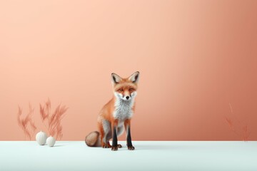 Fototapeta premium Elegant Studio Fox