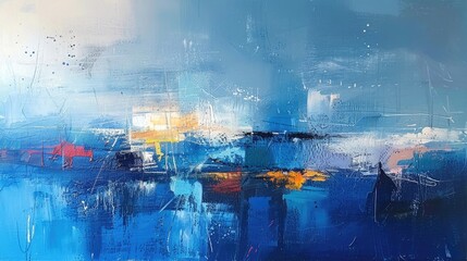 Contemporary abstract landscape