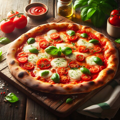 Delicious Pizza A Symphony of Freshness and Flavor